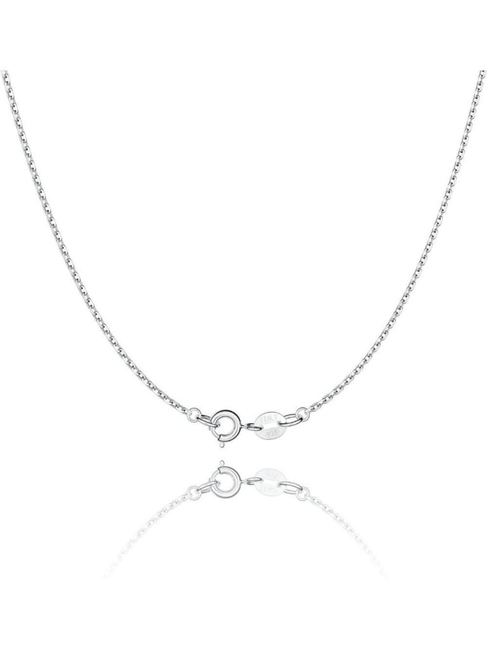 925 Sterling Silver Cable Chain Necklace for Women, Gold Plated, Thin & Sturdy